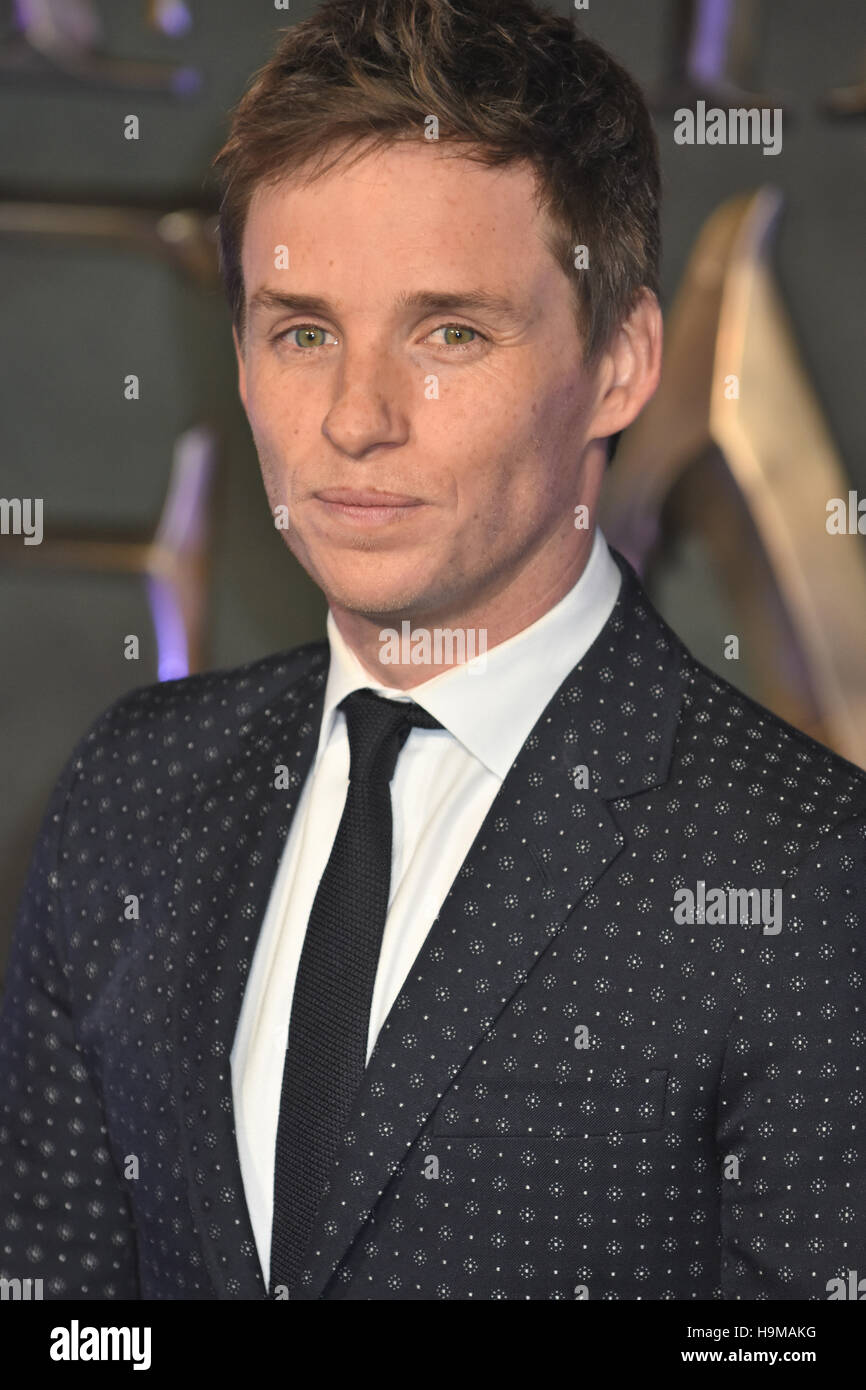 Eddie Redmayne,Fantastic Beasts & Where to Find Them - European Premiere,Odeon Leicester Square,London. UK 15.11.16 Stock Photo