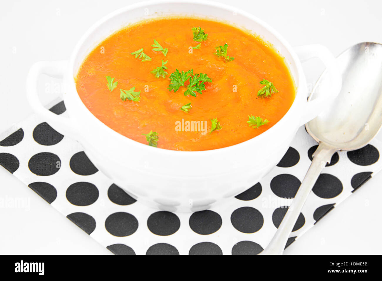Carrot Cream Soup Diet Food Studio Photo Stock Photo Alamy