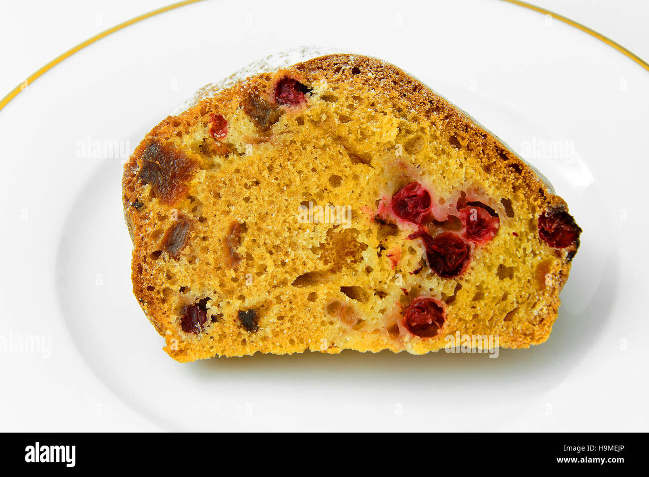 Cupcake on Plate. Isolated on White Background. Studio Photo Stock