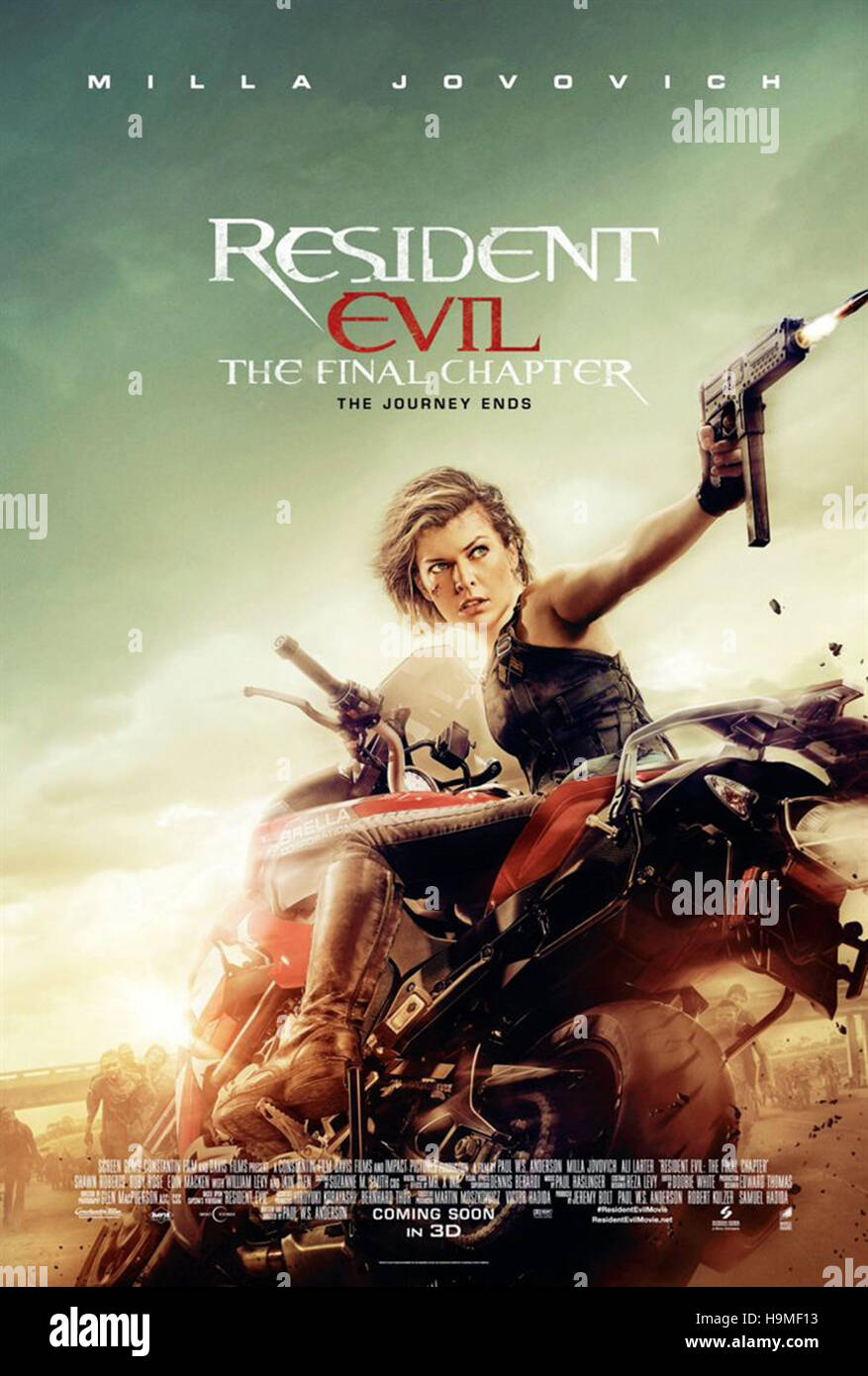 Resident Evil: The Final Chapter posters furiously shoot at nothing -  SciFiNow