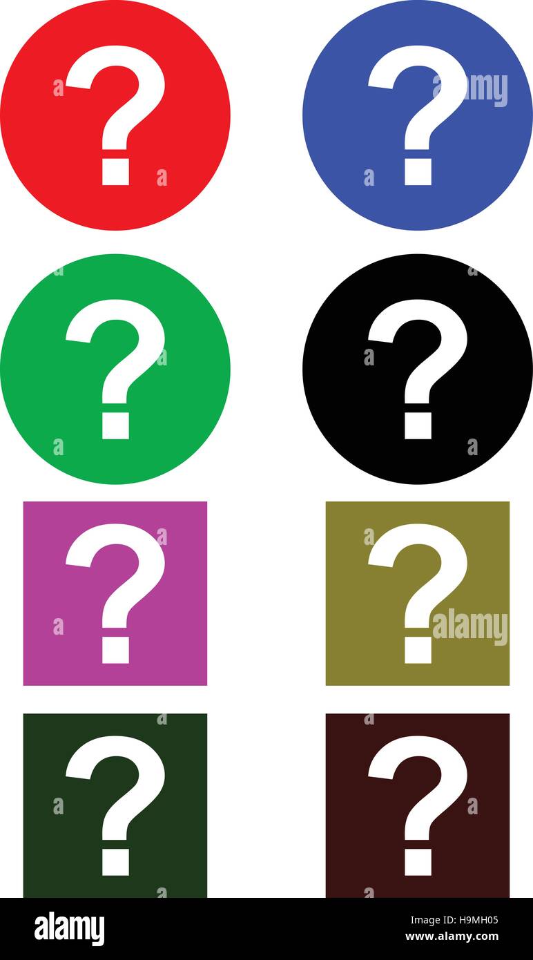 Blue question mark computer icon Stock Vector Images - Alamy