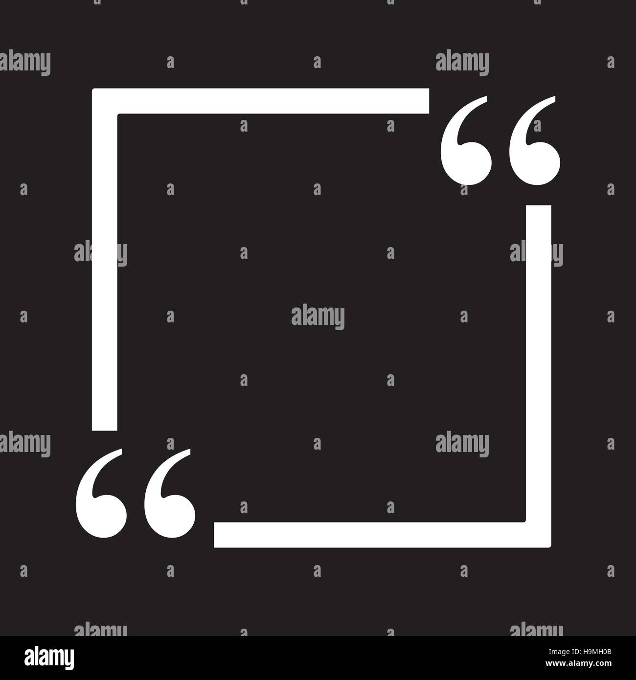 Quotation empty text box Stock Vector Image & Art - Alamy