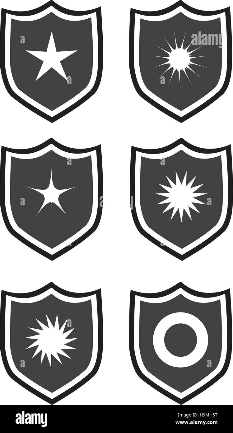Image shape of a shield hi-res stock photography and images - Alamy