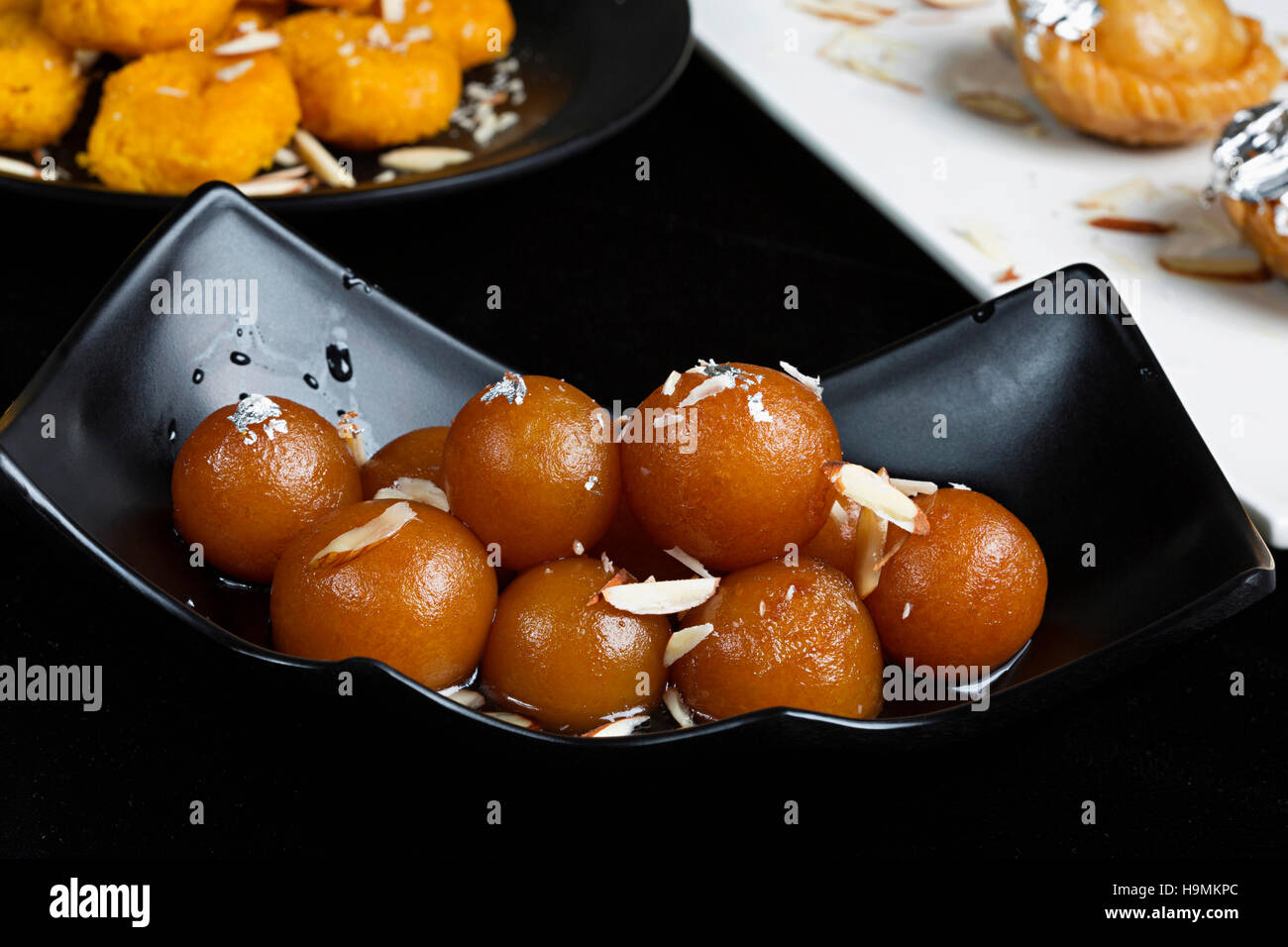 Gulab Jamun Indian dessert Pune, India Stock Photo