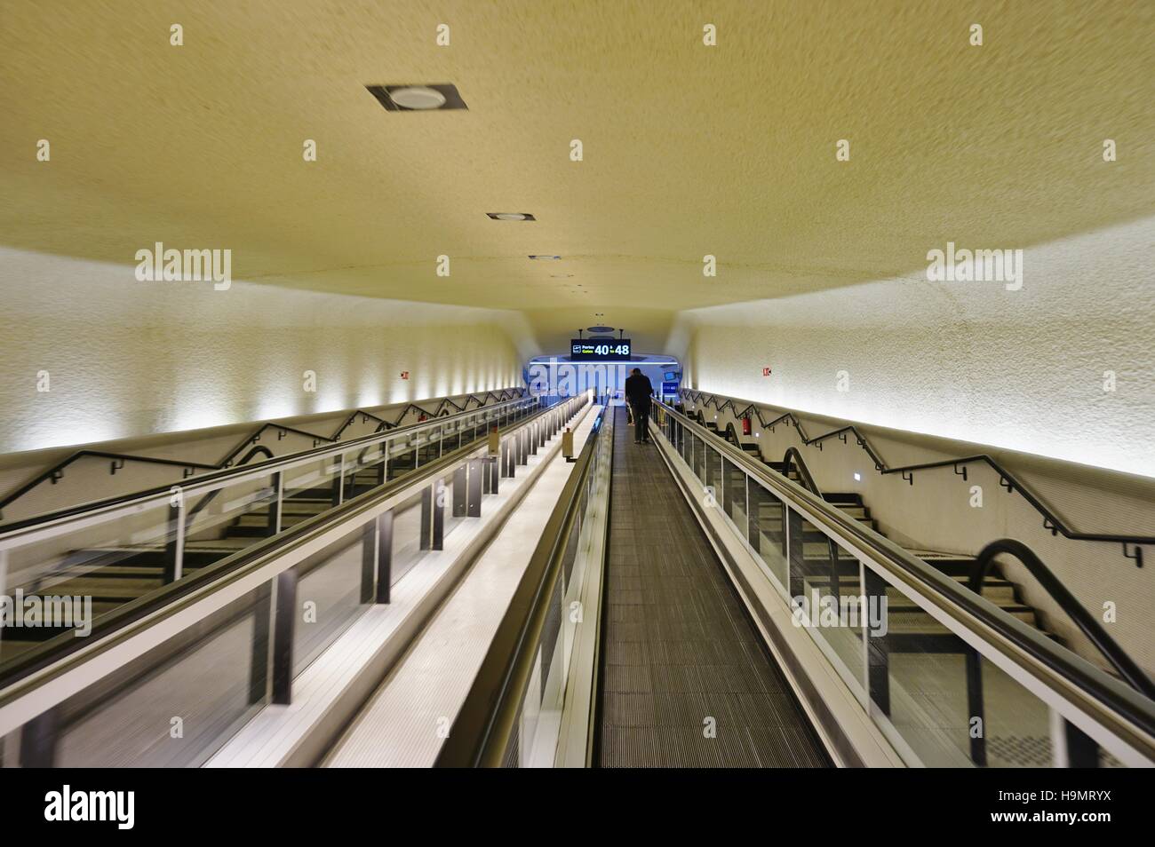The Terminal 1 at the Roissy Charles de Gaulle International Airport (CDG) near Paris, France