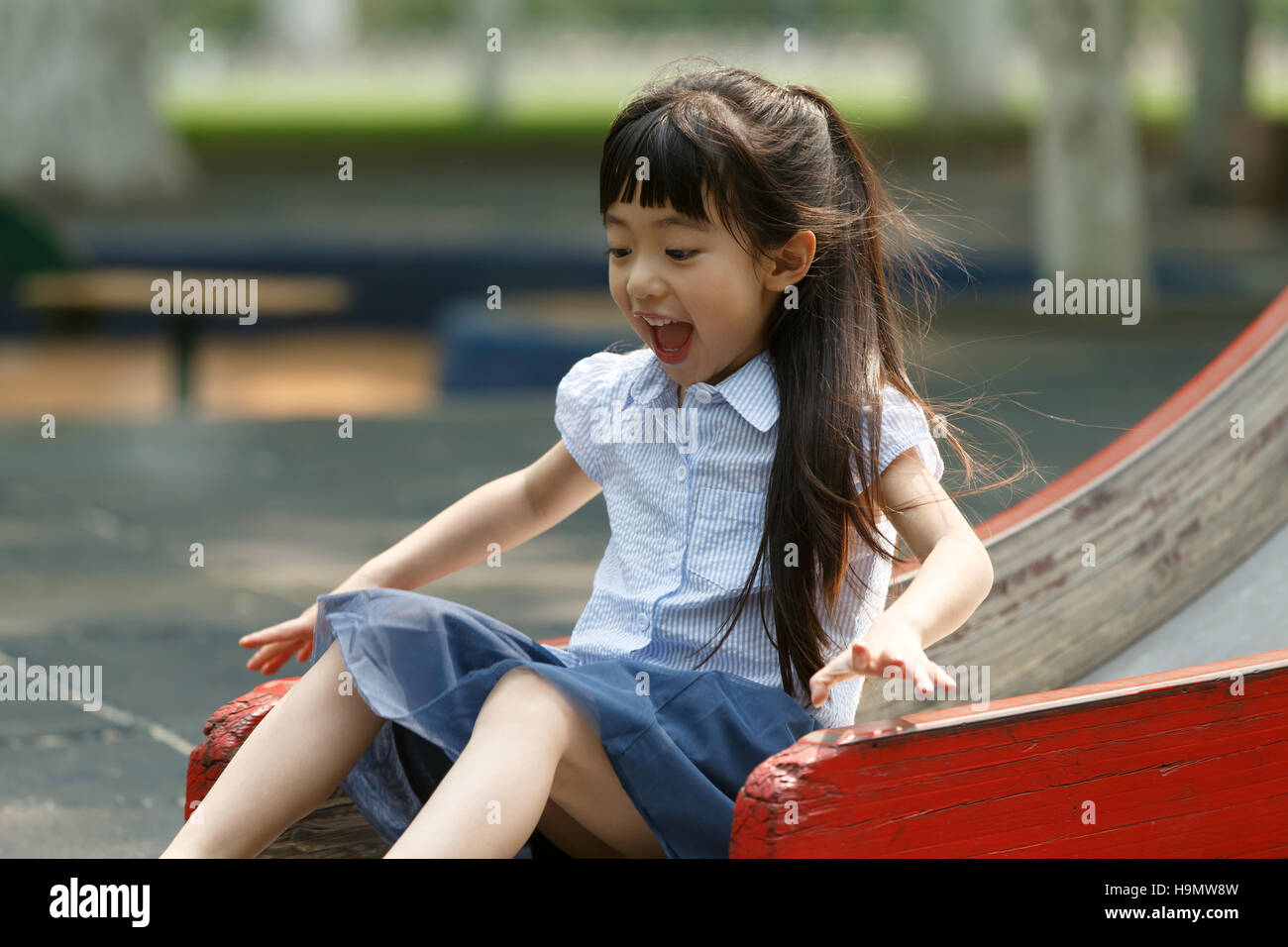 little girl slide