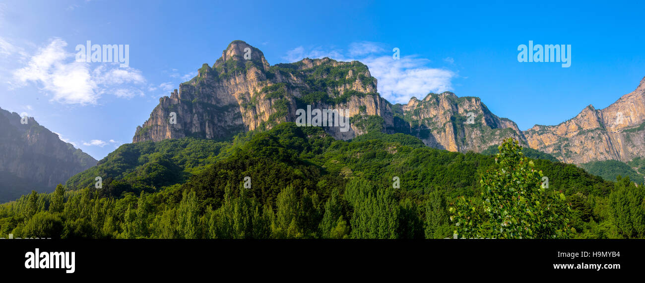 Wanxian mountain in Henan Province,China Stock Photo