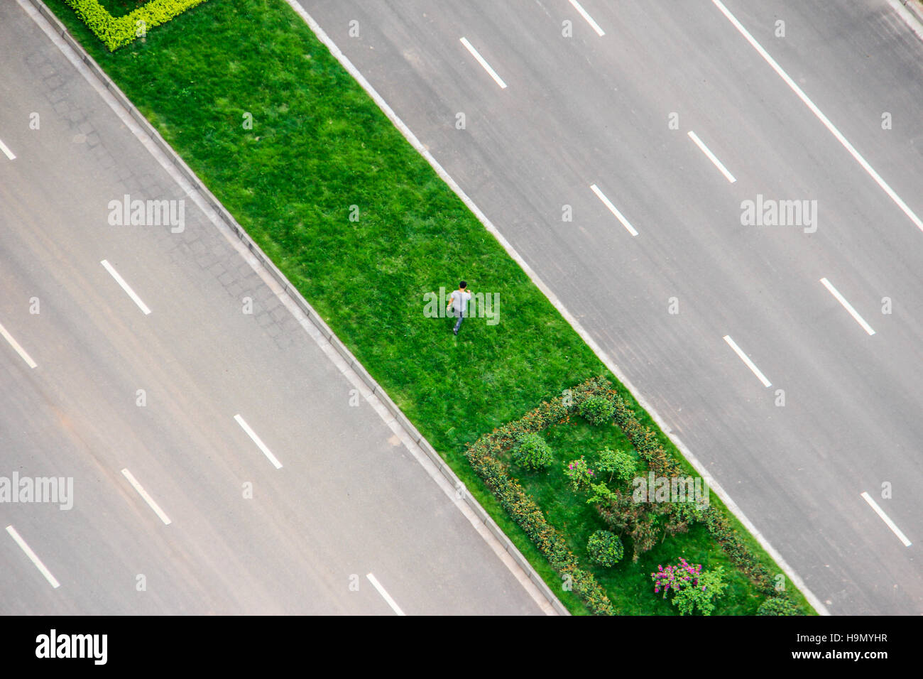 The way forward high angle view hi-res stock photography and images - Alamy