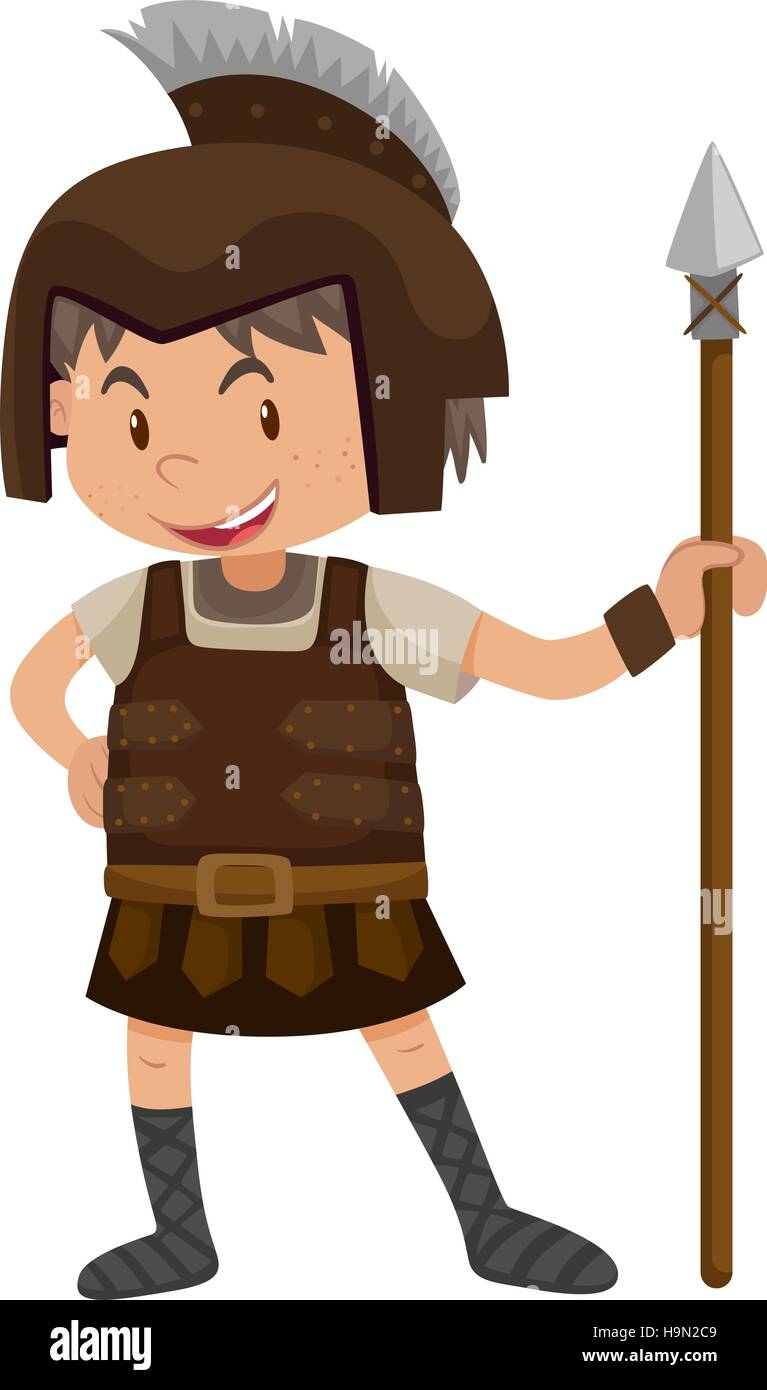 Kid in soldier costume illustration Stock Vector Image & Art Alamy