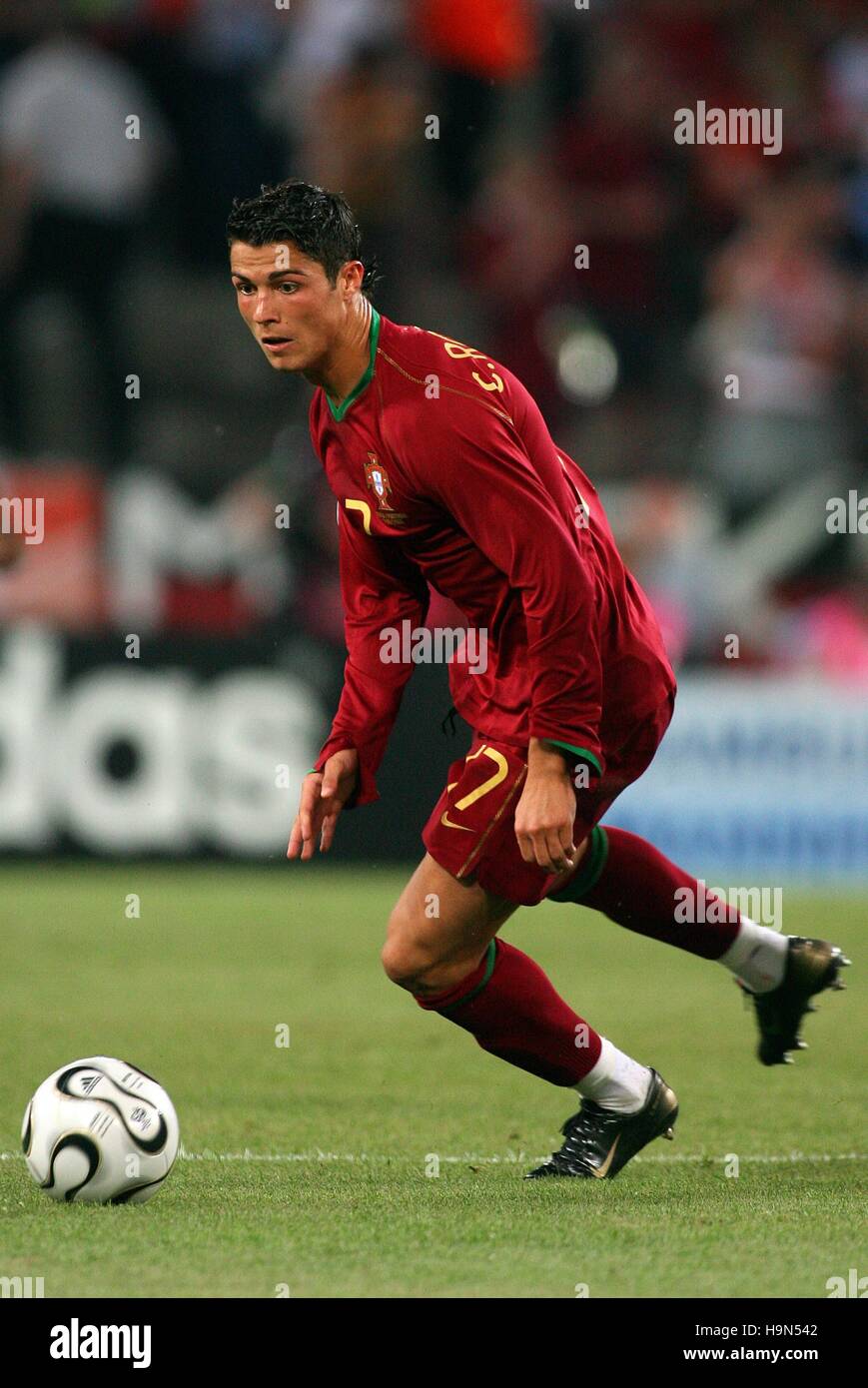 CRISTIANO RONALDO PORTUGAL & MANCHESTER UNITED WORLD CUP COLOGNE GERMANY 11 June 2006 Stock Photo