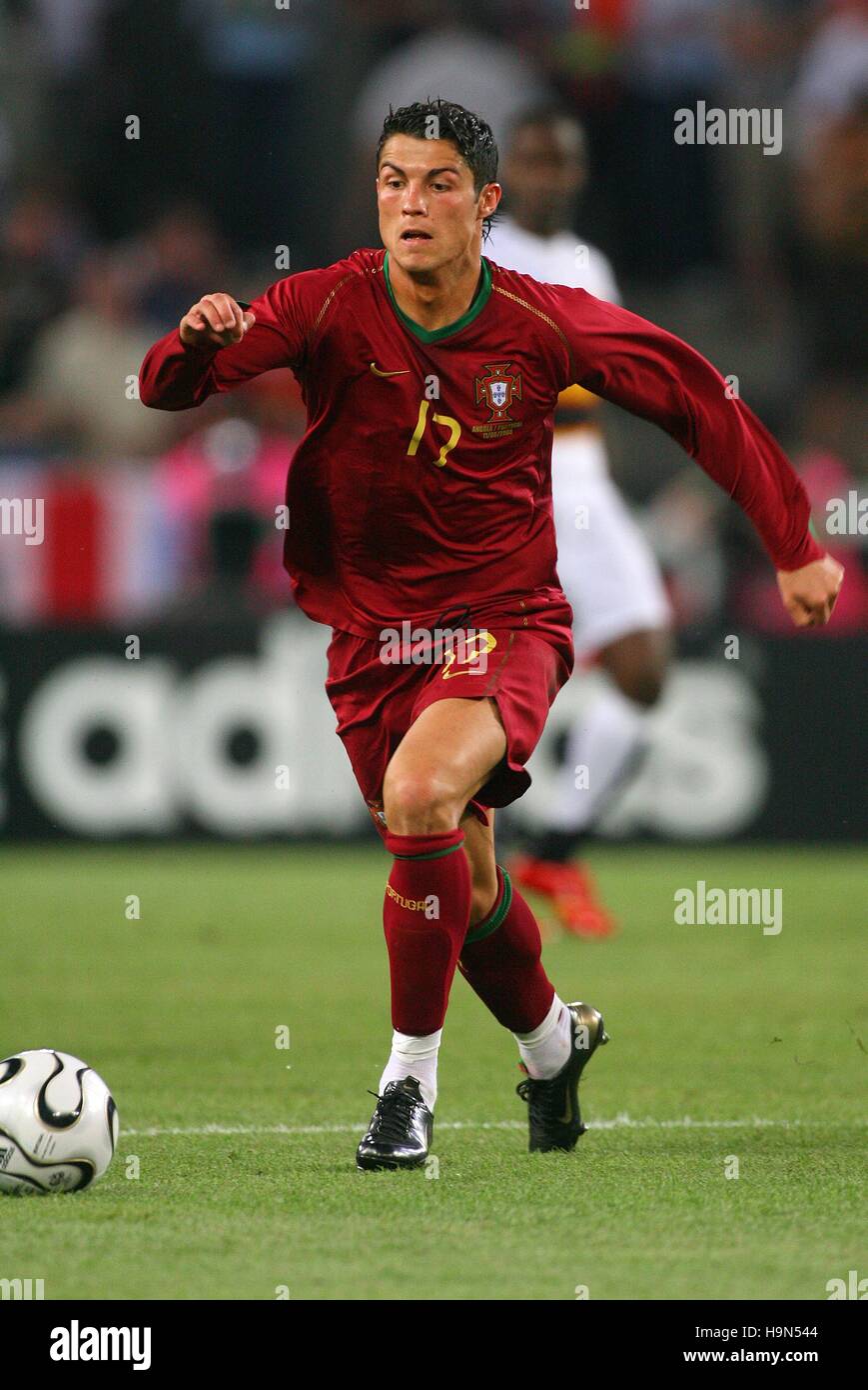 CRISTIANO RONALDO PORTUGAL & MANCHESTER UNITED WORLD CUP COLOGNE GERMANY 11 June 2006 Stock Photo