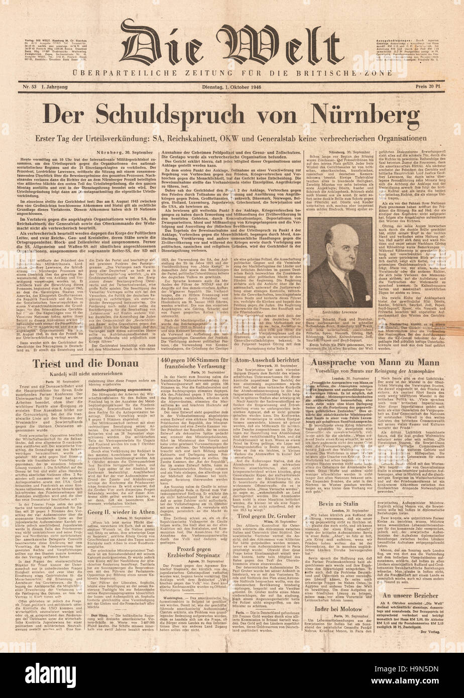 Die welt newspaper hi-res stock photography and images - Alamy