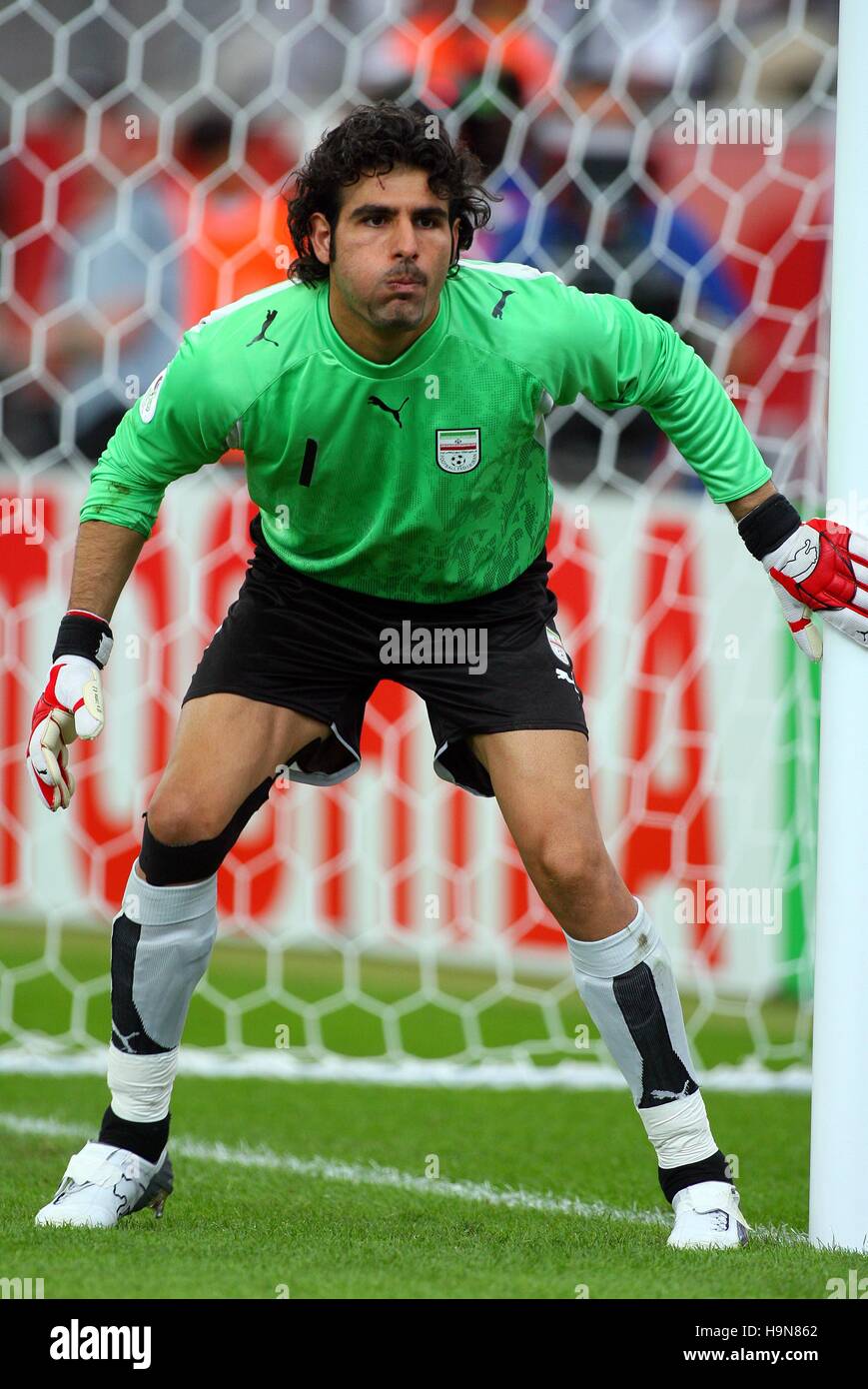 EBRAHIM MIRZAPOUR IRAN & FOOLAD KHUZESTAN WORLD CUP FRANKFURT GERMANY 17 June 2006 Stock Photo