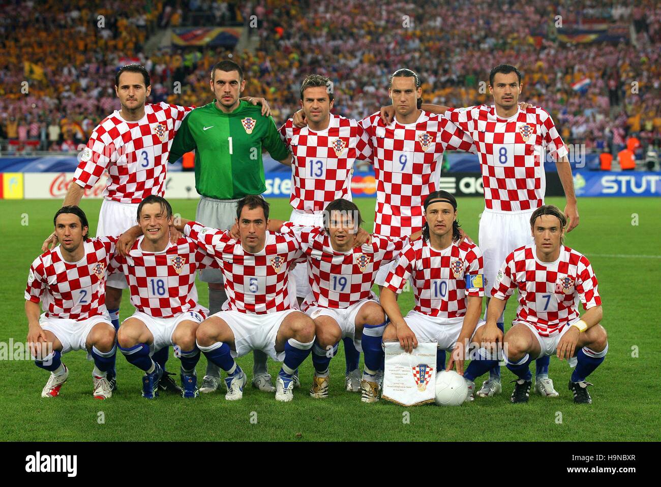 CROATIA TEAM GROUP CROATIA V AUSTRALIA WORLD CUP STUTTGART GERMANY 22