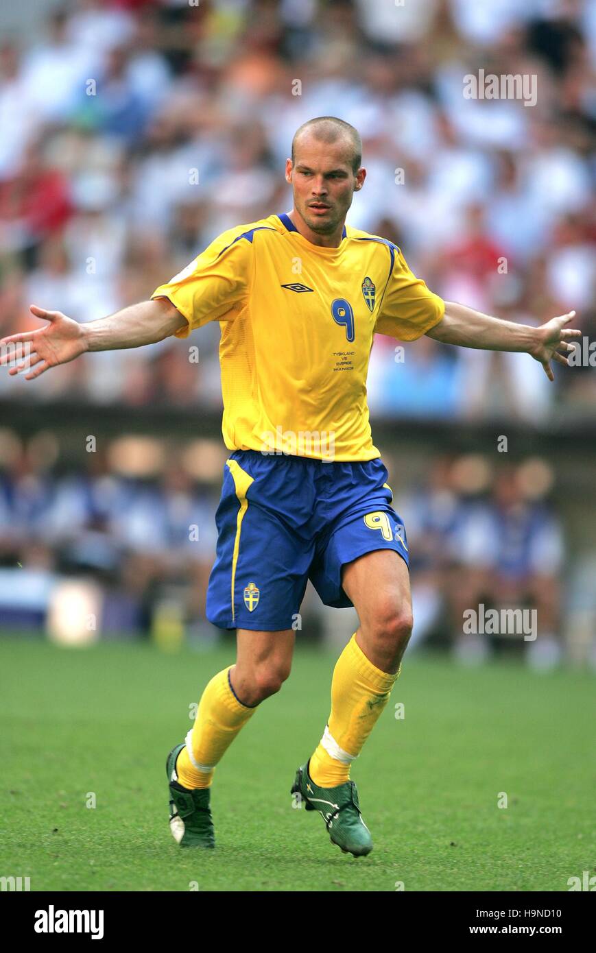 FREDDIE LJUNGBERG SWEDEN & ARSENAL FC WORLD CUP ALLIANZ ARENA