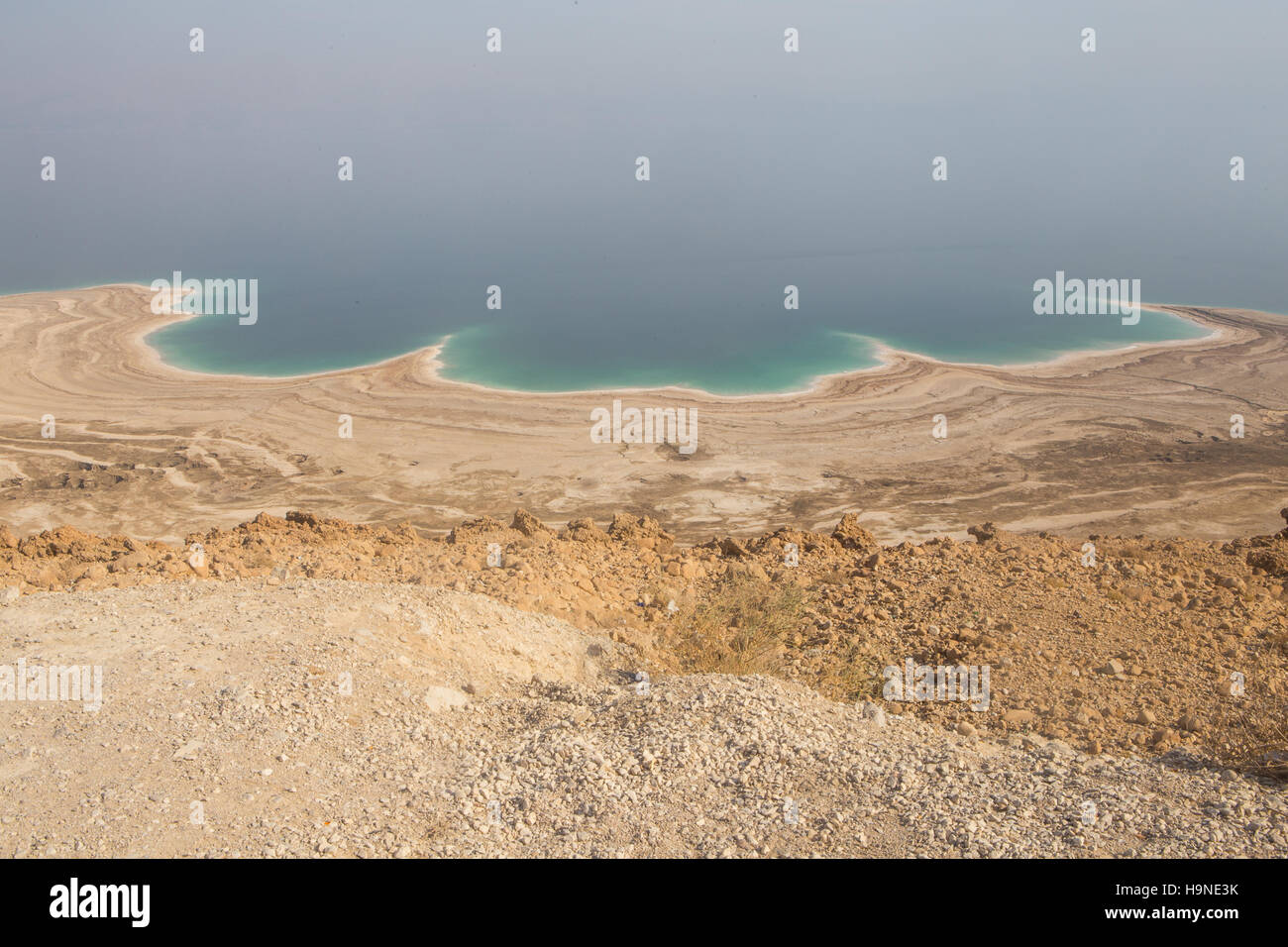 view of the dead sea coast Stock Photo - Alamy