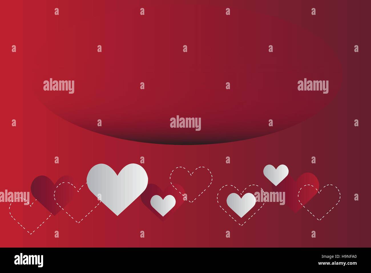 Valentine's day Abstract background with bright vector design elements ...