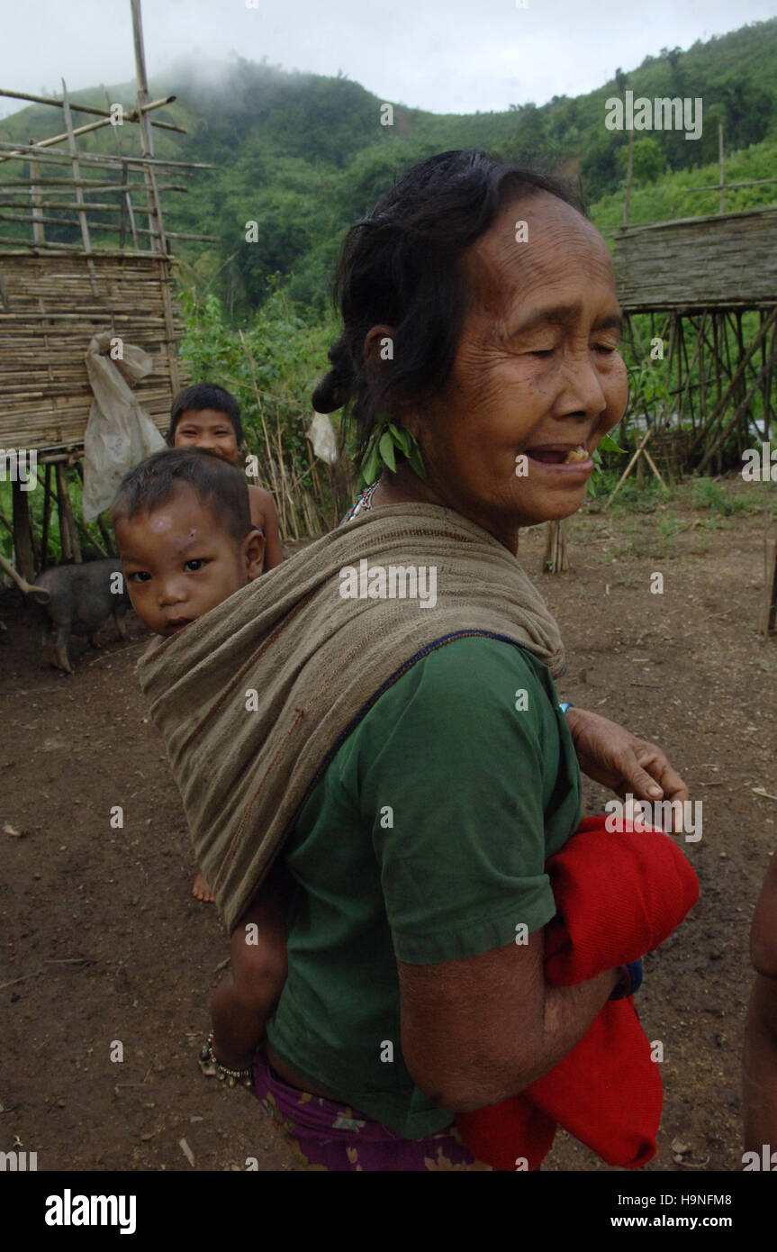 A Bangladeshi tribal Mother and Child in Bandarban District in ...