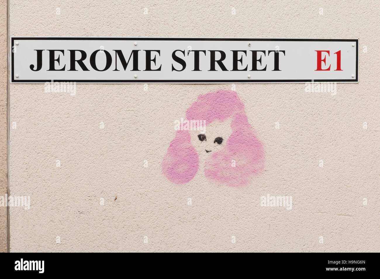 Street Art, Jerome Street, London E1, Britain Stock Photo Alamy