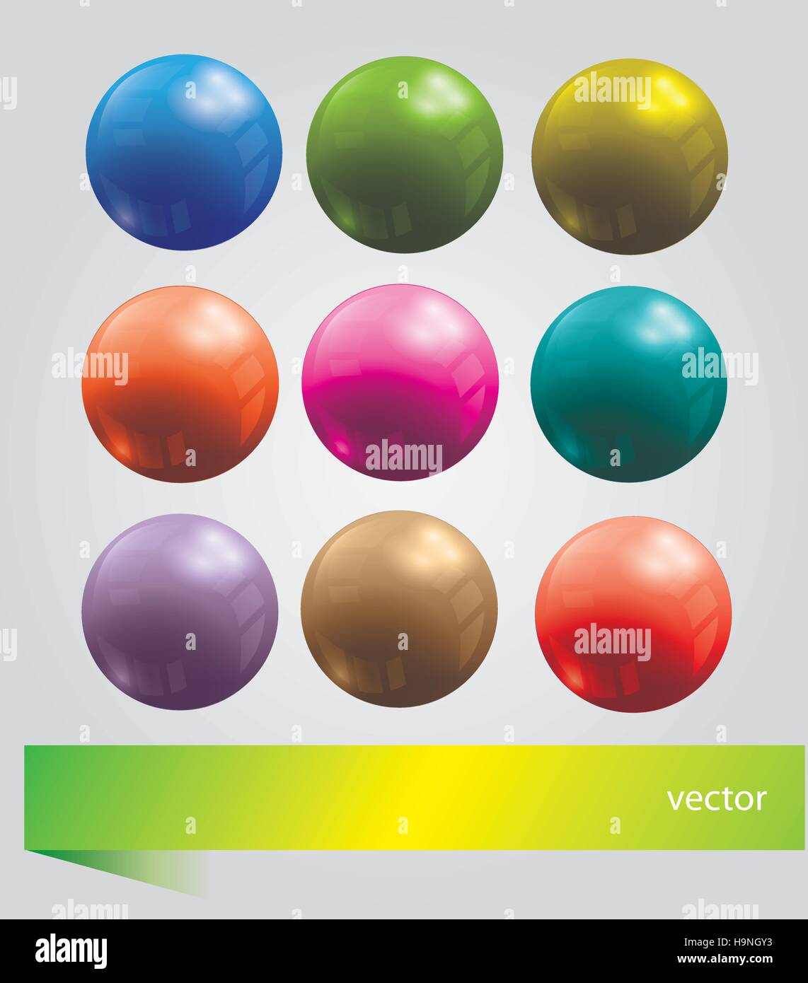 Bright vector set with balls for design Stock Vector Image & Art - Alamy