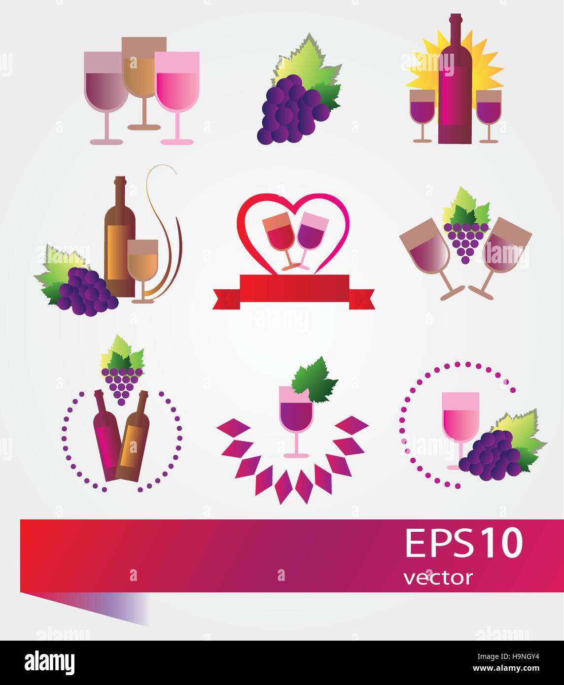 Old wine labels Stock Vector Images - Alamy