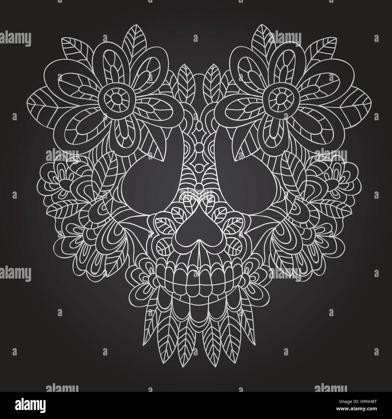 Rock on skeleton hand Stock Vector Images - Alamy