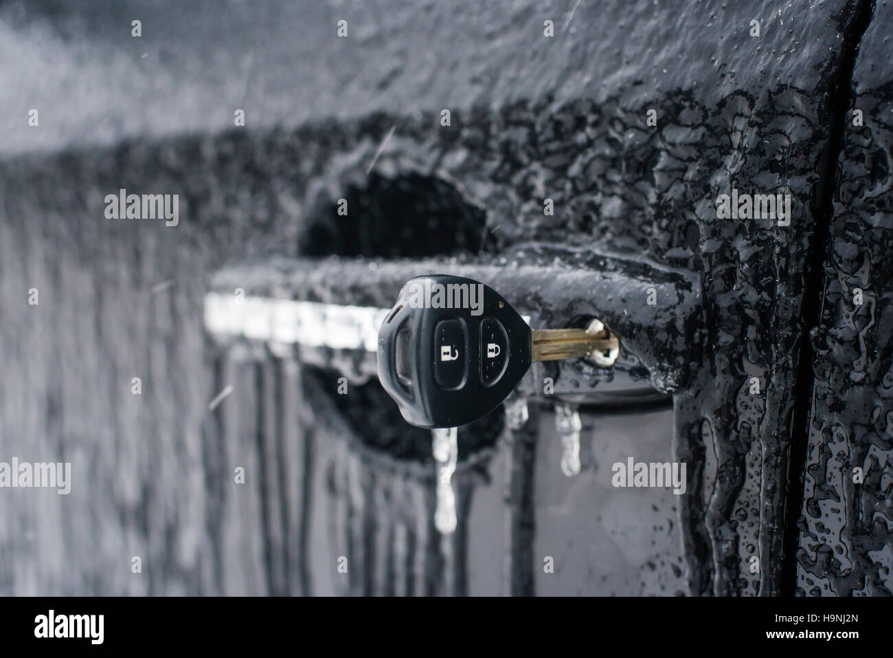 car door opener key Stock Photo Alamy