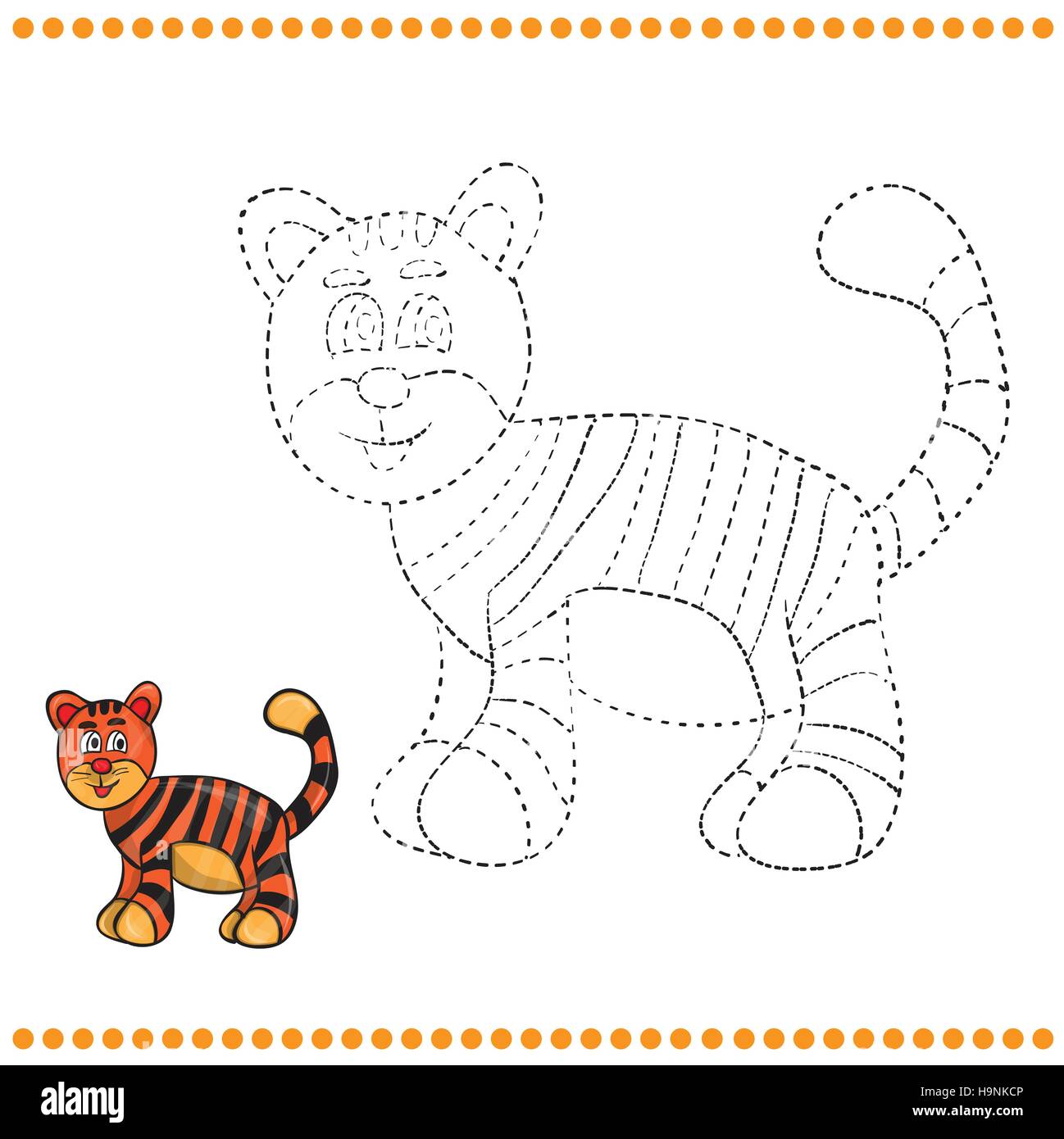 Tiger Outline Stock Photos & Tiger Outline Stock Images - Alamy