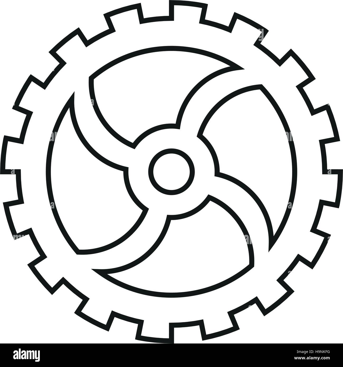 Isolated gear design Stock Vector Image & Art - Alamy
