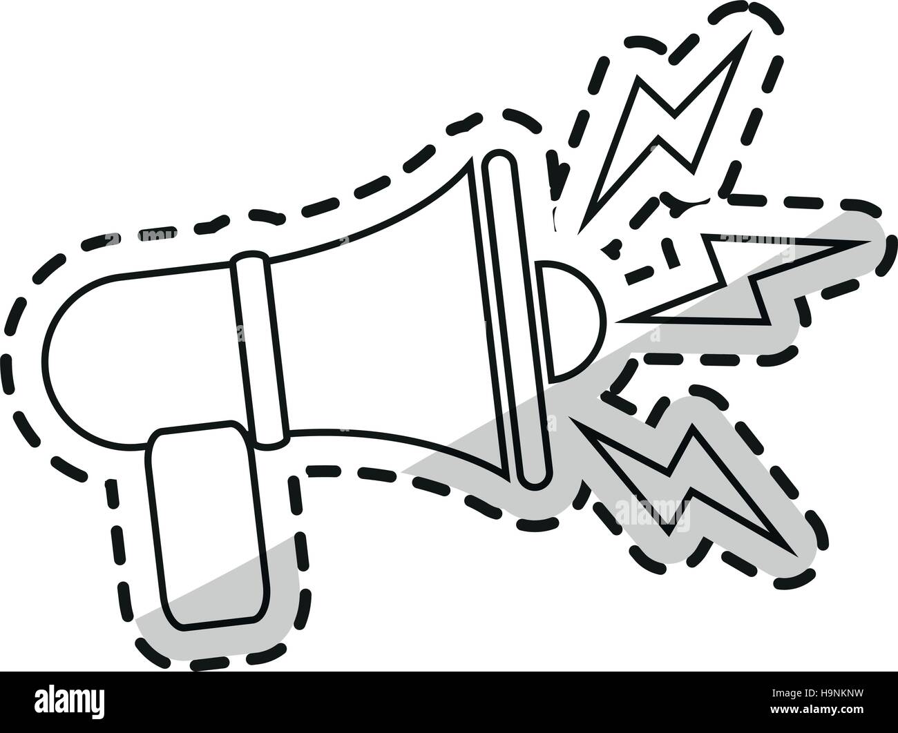 Isolated megaphone design Stock Vector Image & Art - Alamy