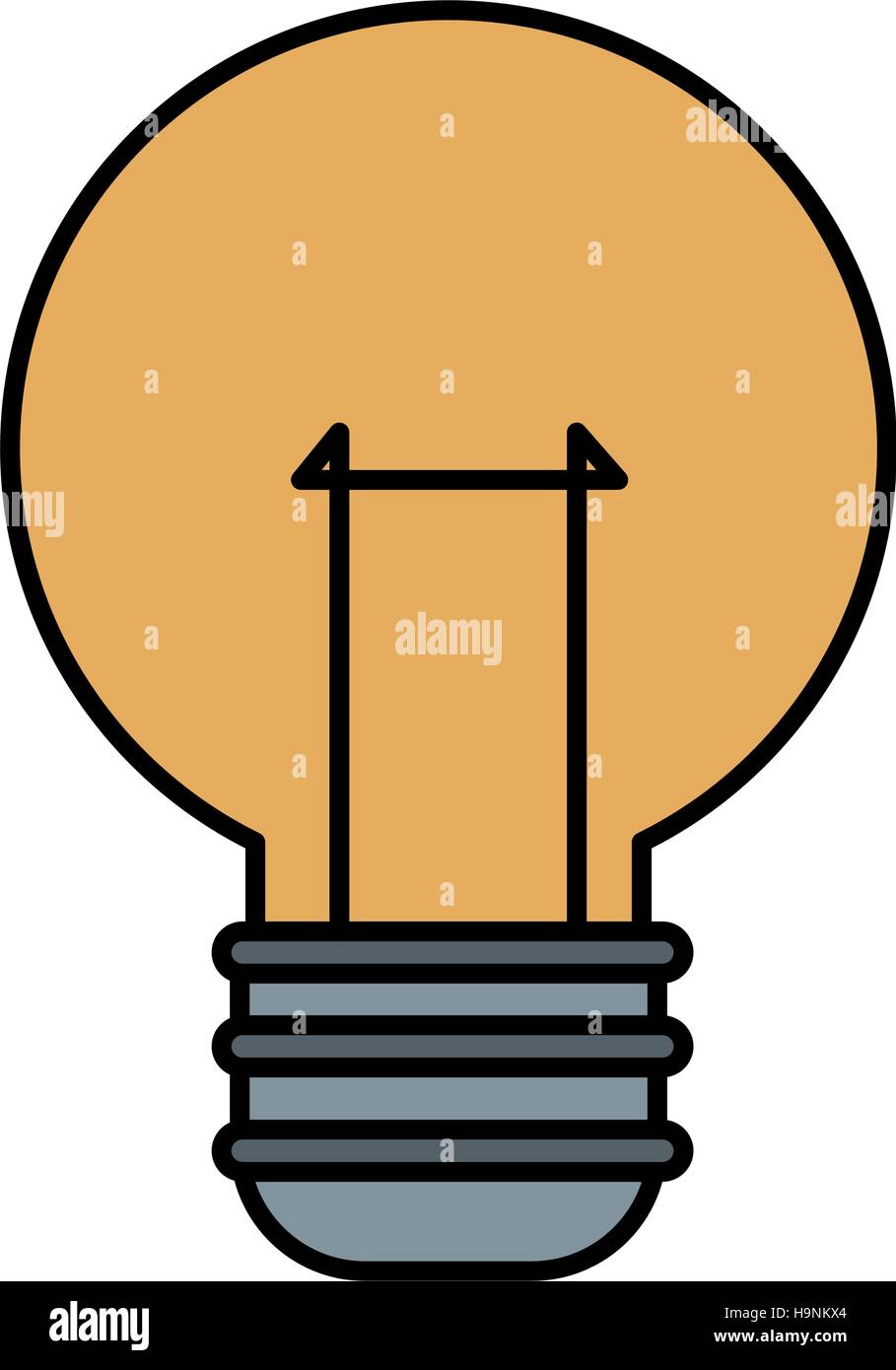 Isolated light bulb design Stock Vector Image & Art - Alamy