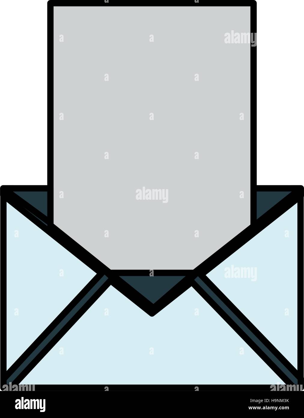 Envelope icon. Email mail message letter and marketing theme. Isolated ...