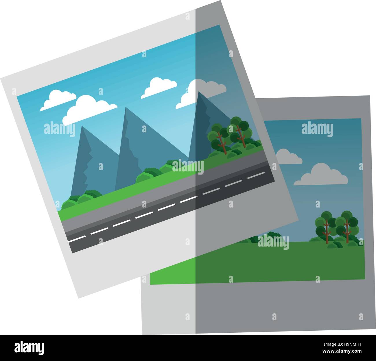 Isolated picture of landscape design Stock Vector Image & Art - Alamy
