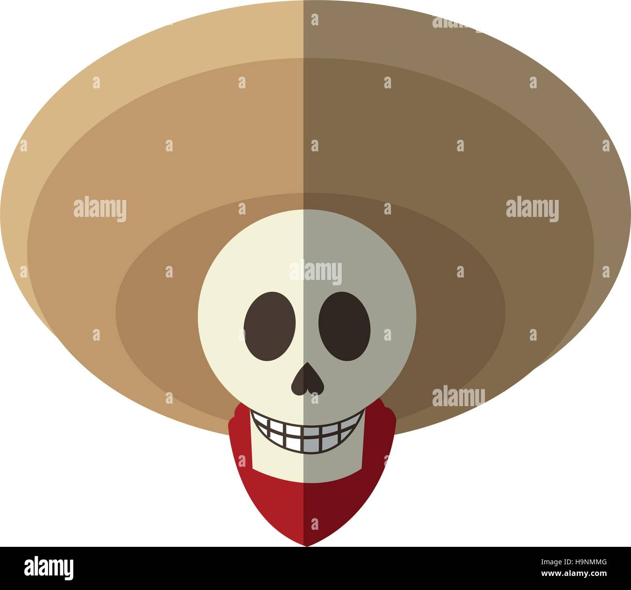Isolated mexican male skull design Stock Vector Image & Art - Alamy
