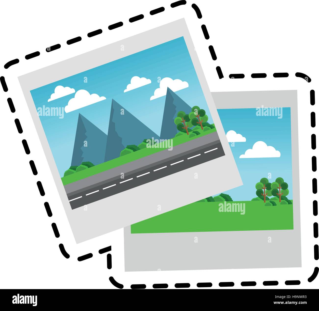 Isolated picture of landscape design Stock Vector Image & Art - Alamy