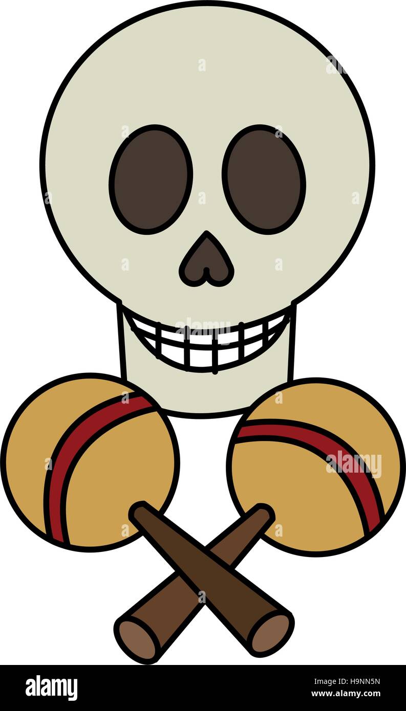 Isolated mexican skull design Stock Vector Image & Art - Alamy