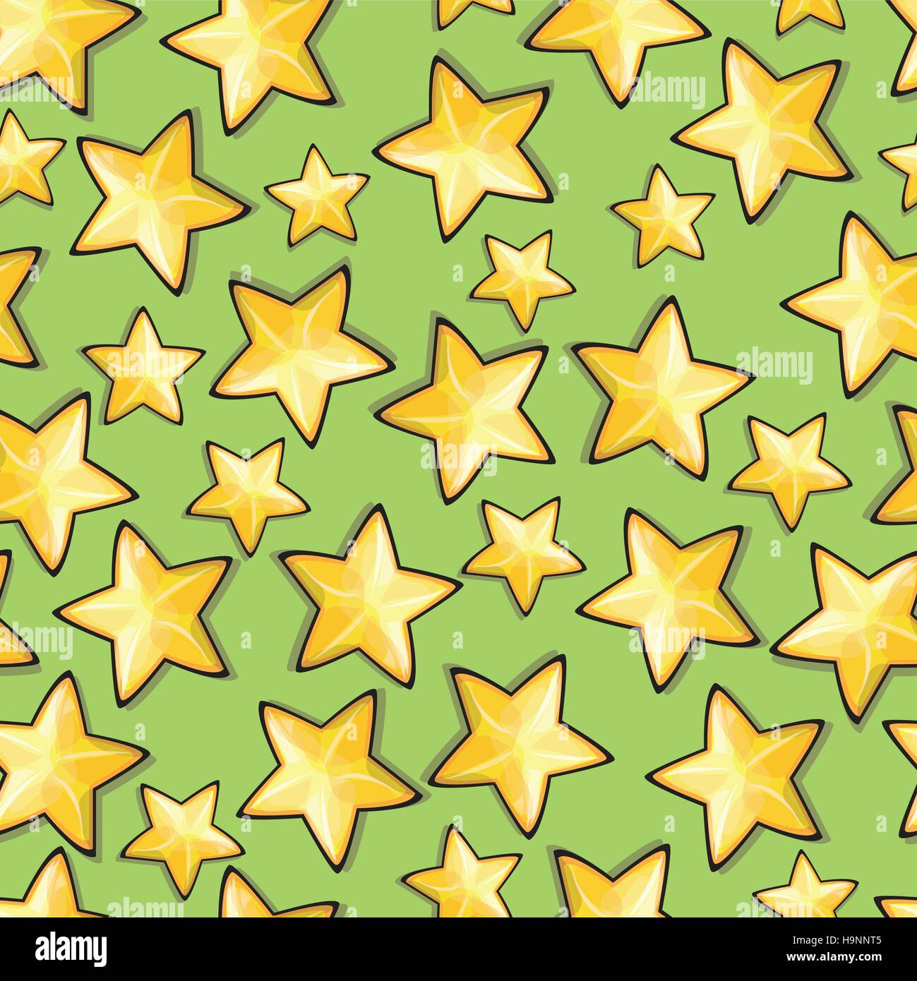 Seamless pattern with cartoon stars Stock Vector Image & Art Alamy