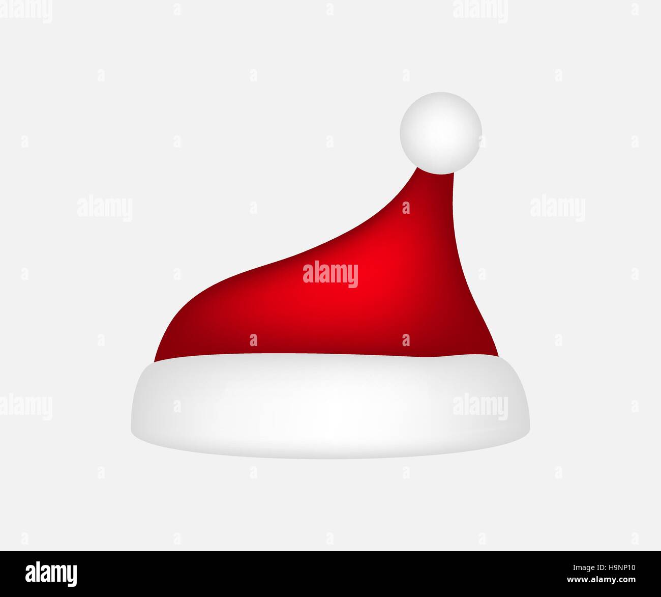 Hat of Santa Claus on a white background Stock Vector Image & Art - Alamy