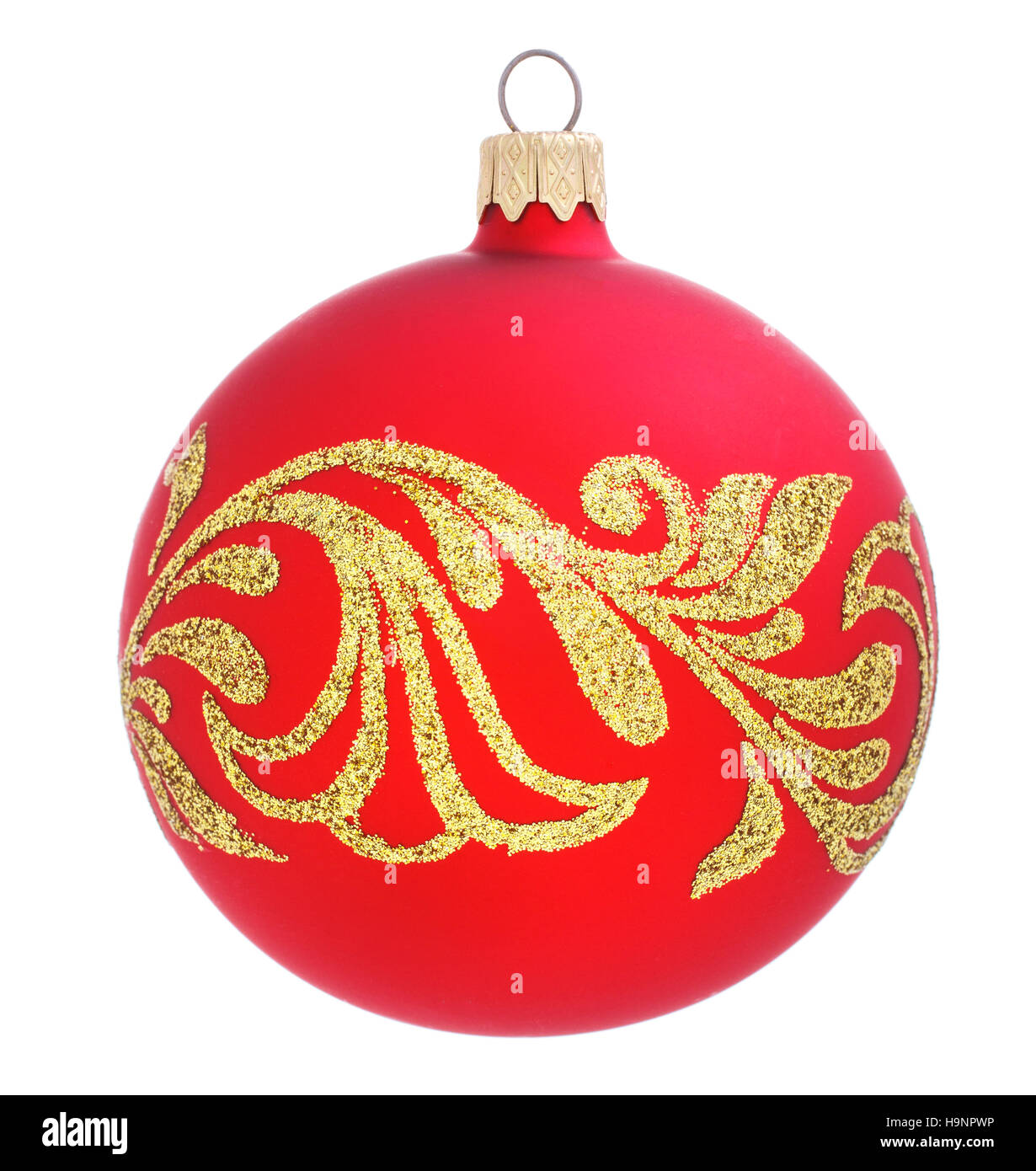 Christmas ball on white background Stock Photo - Alamy