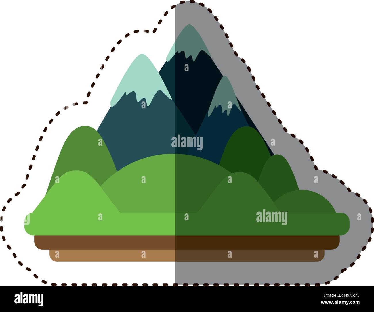 Isolated mountain design Stock Vector Image & Art - Alamy
