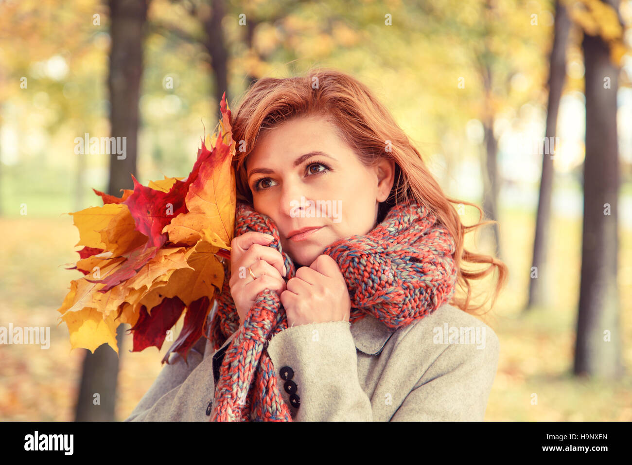 Red hair beautiful woman hi-res stock photography and images - Alamy