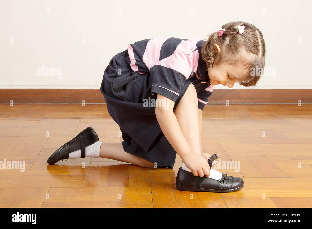 little girl uniform shoes