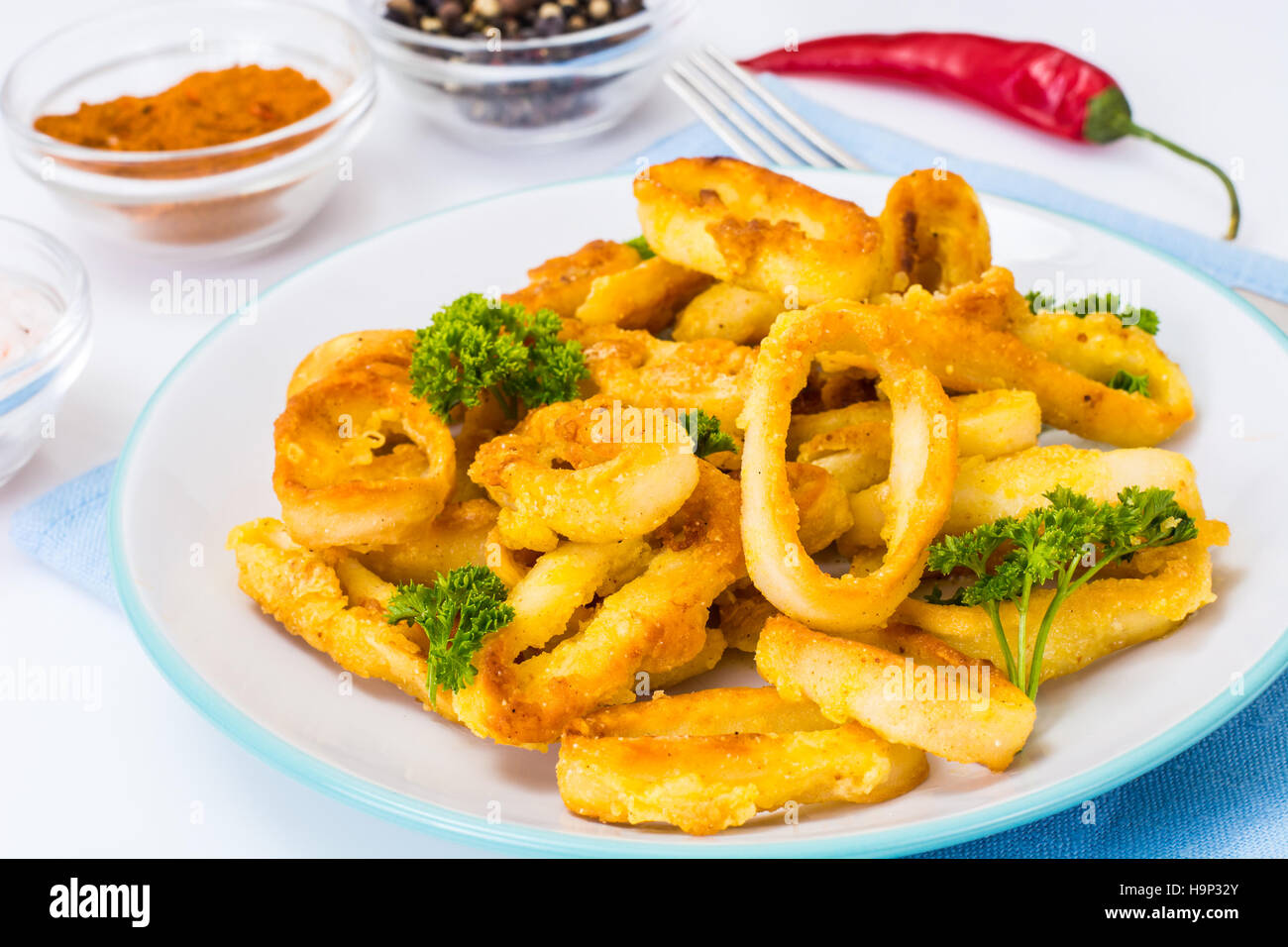 Deep fried octopus rings hires stock photography and images Alamy