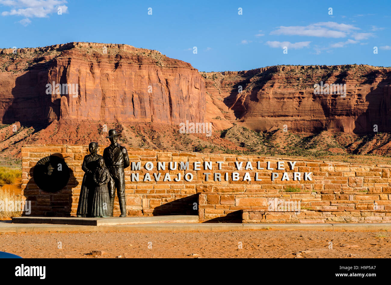 Monument Valley Navajo Tribal Park, Monument Valley, Utah, USA. Stock Photo