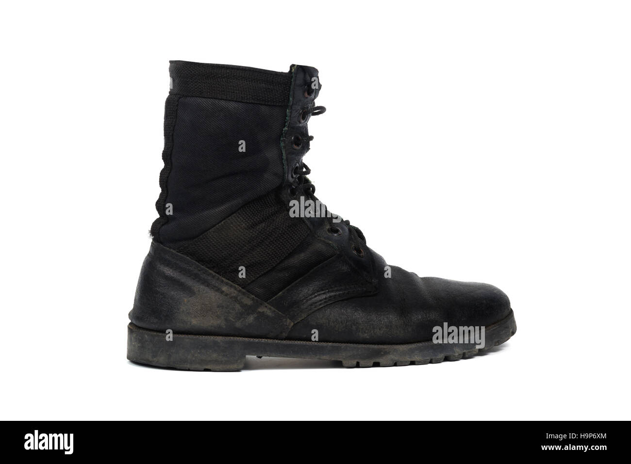 Black combat men boot hi-res stock photography and images - Alamy