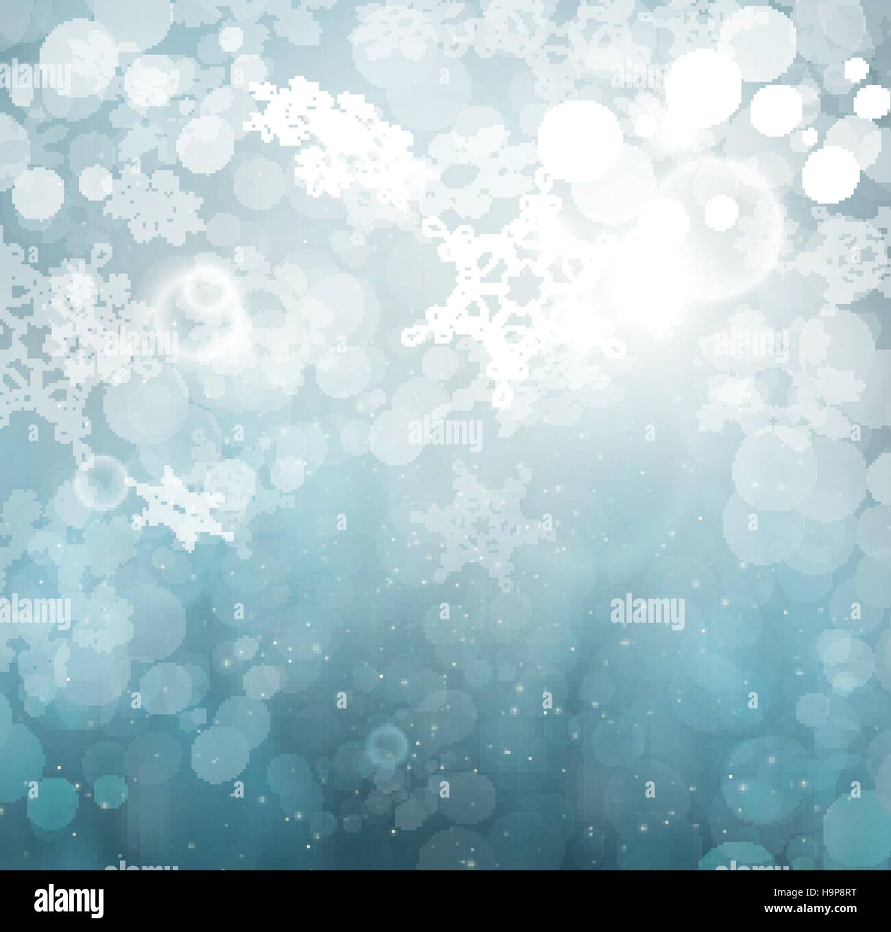Snowflakes blue background hi-res stock photography and images - Alamy