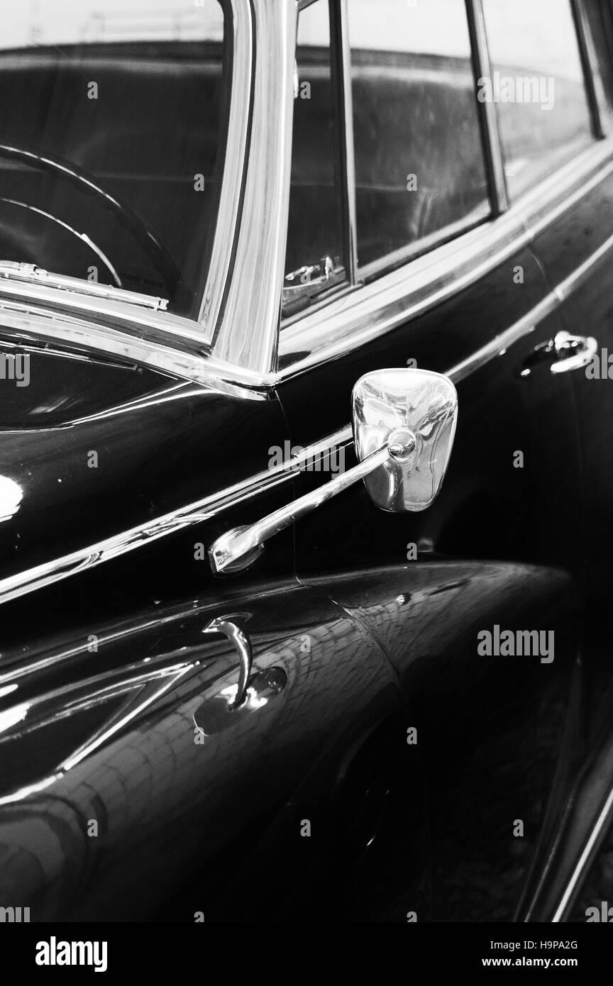 Mercedes Benz Convertible Black And White Stock Photos