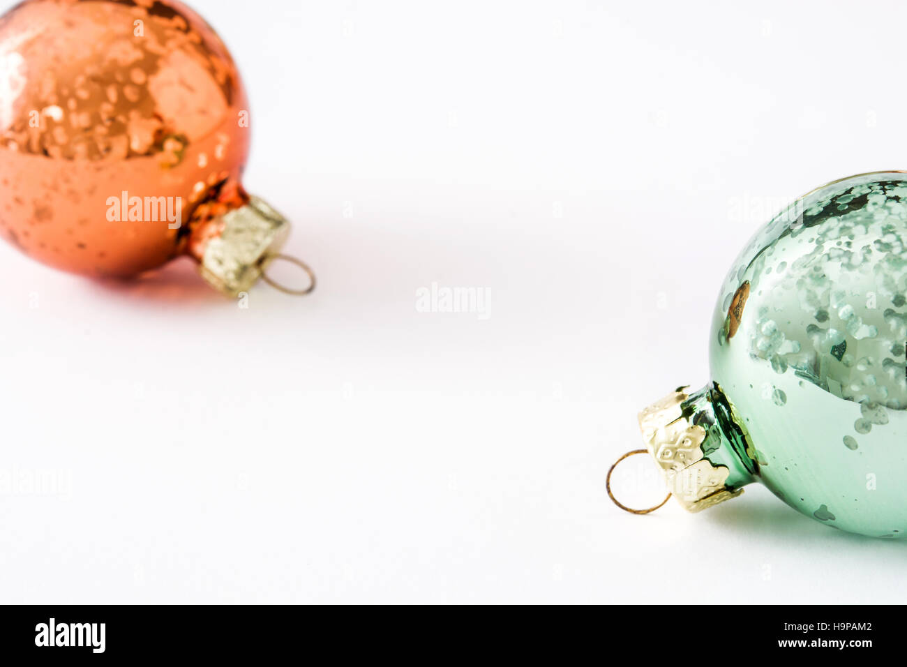 Christmas balls isolated on white background Stock Photo - Alamy