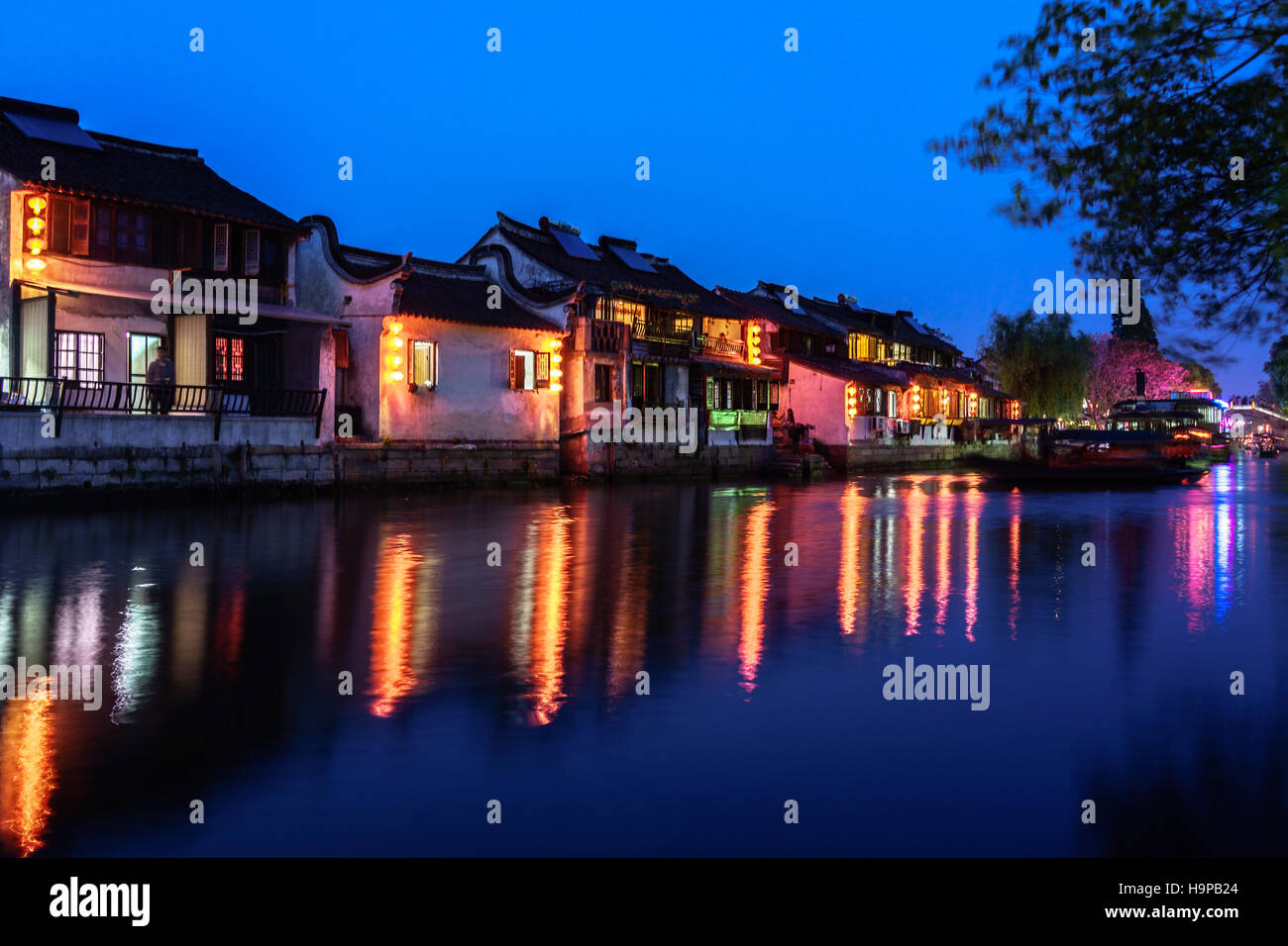 Xitang ancient town,Jiaxing City,Zhejiang province,China Stock Photo
