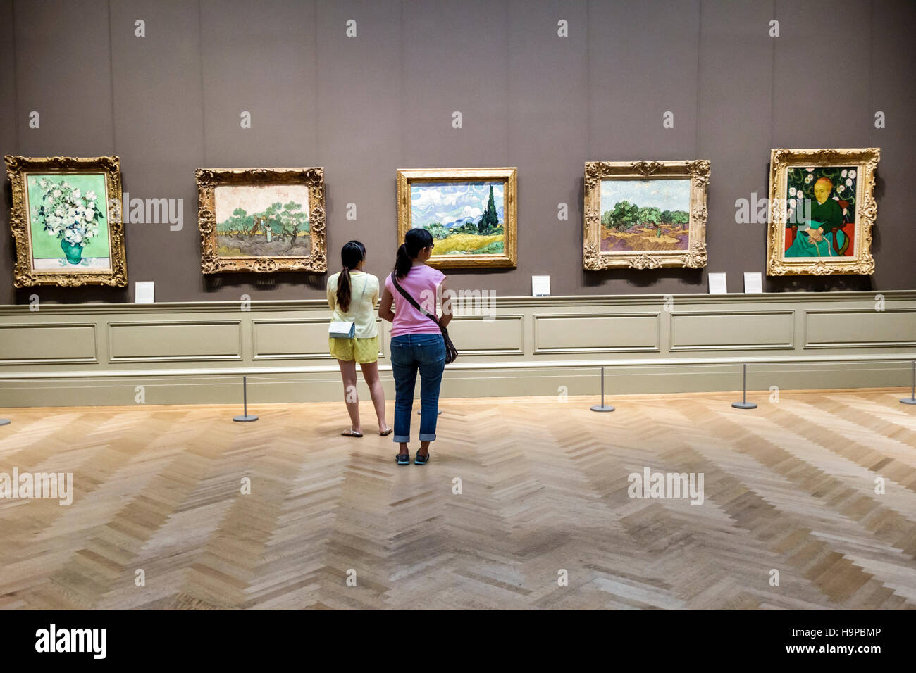 Metropolitan museum art new york city painting High Resolution Stock